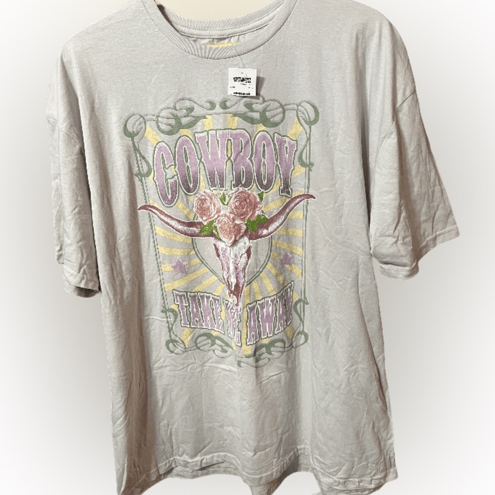 NWT goodie two sleeves Cowboy Take Me Away short sleeve t-shirt Size XXL